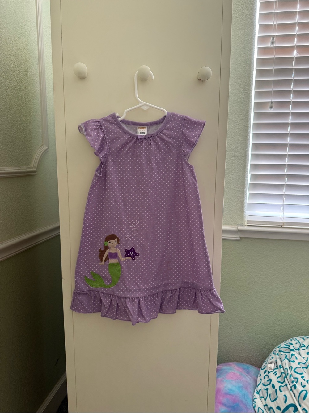 Gymboree Purple Polka Dot Mermaid Nightgown